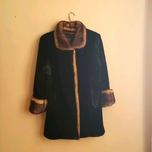 Faux fur winter coat